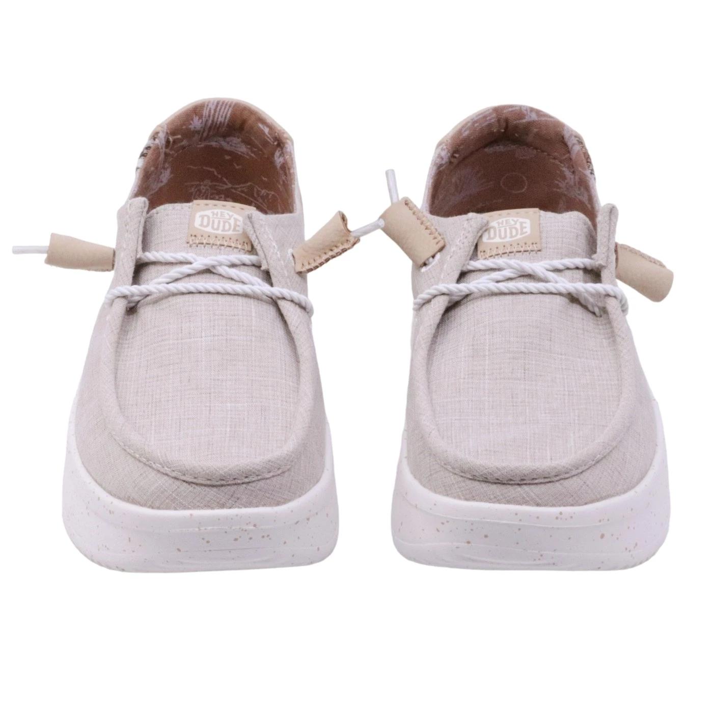 Hey Dude Wendy Peak Woven sneaker donna in grigio chiaro 