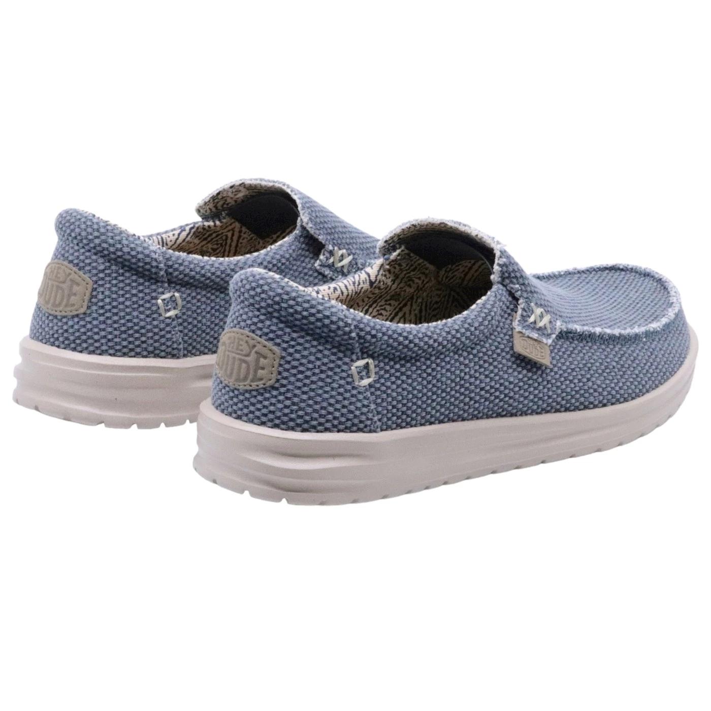 Hey Dude Mikka Braided sneaker slip on uomo in blu 