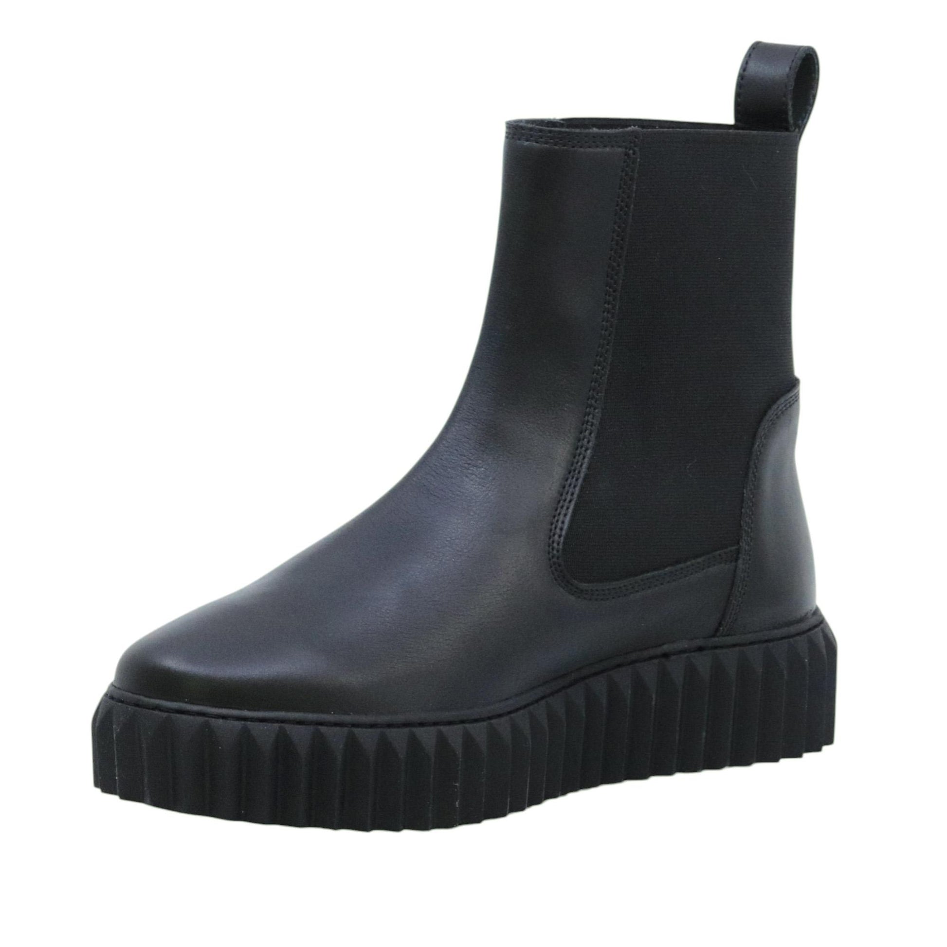 Voile Blanche Beth stivaletto donna in pelle nera 