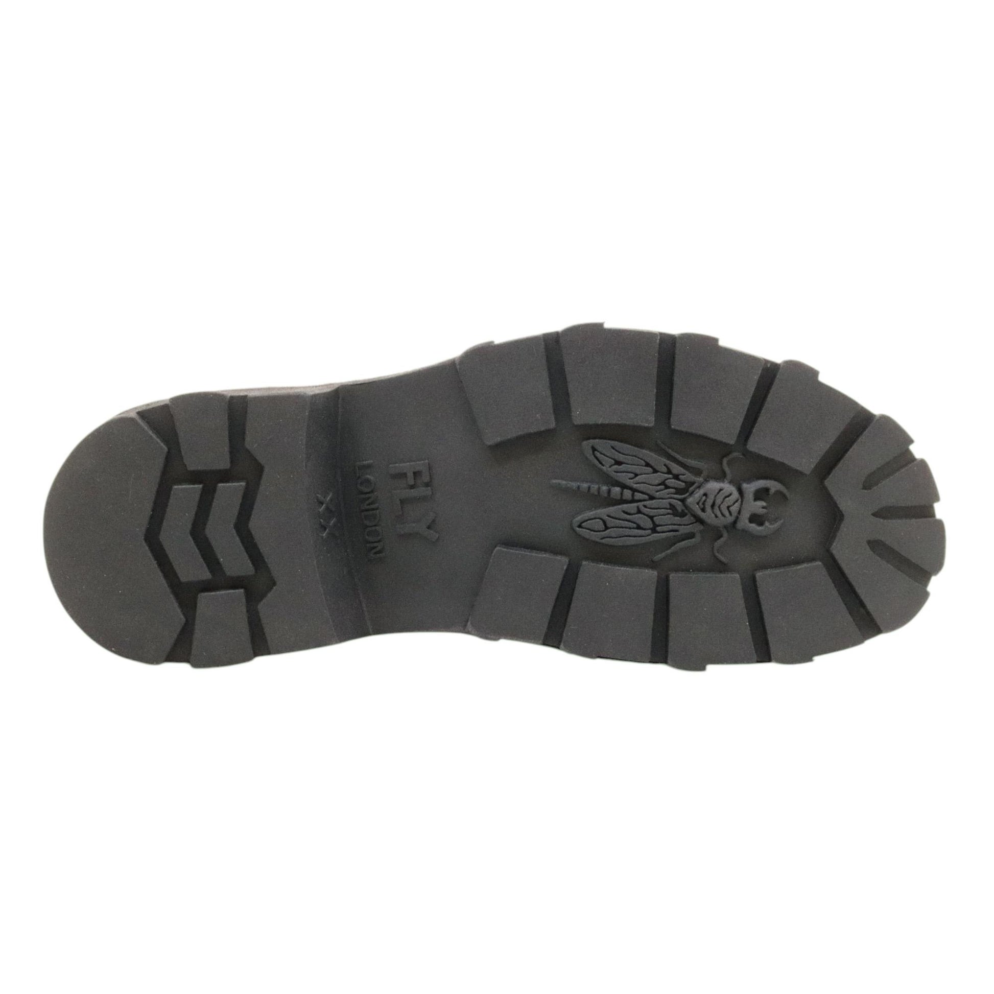 Fly London KLOU134 scarpa stringata uomo in pelle nera 