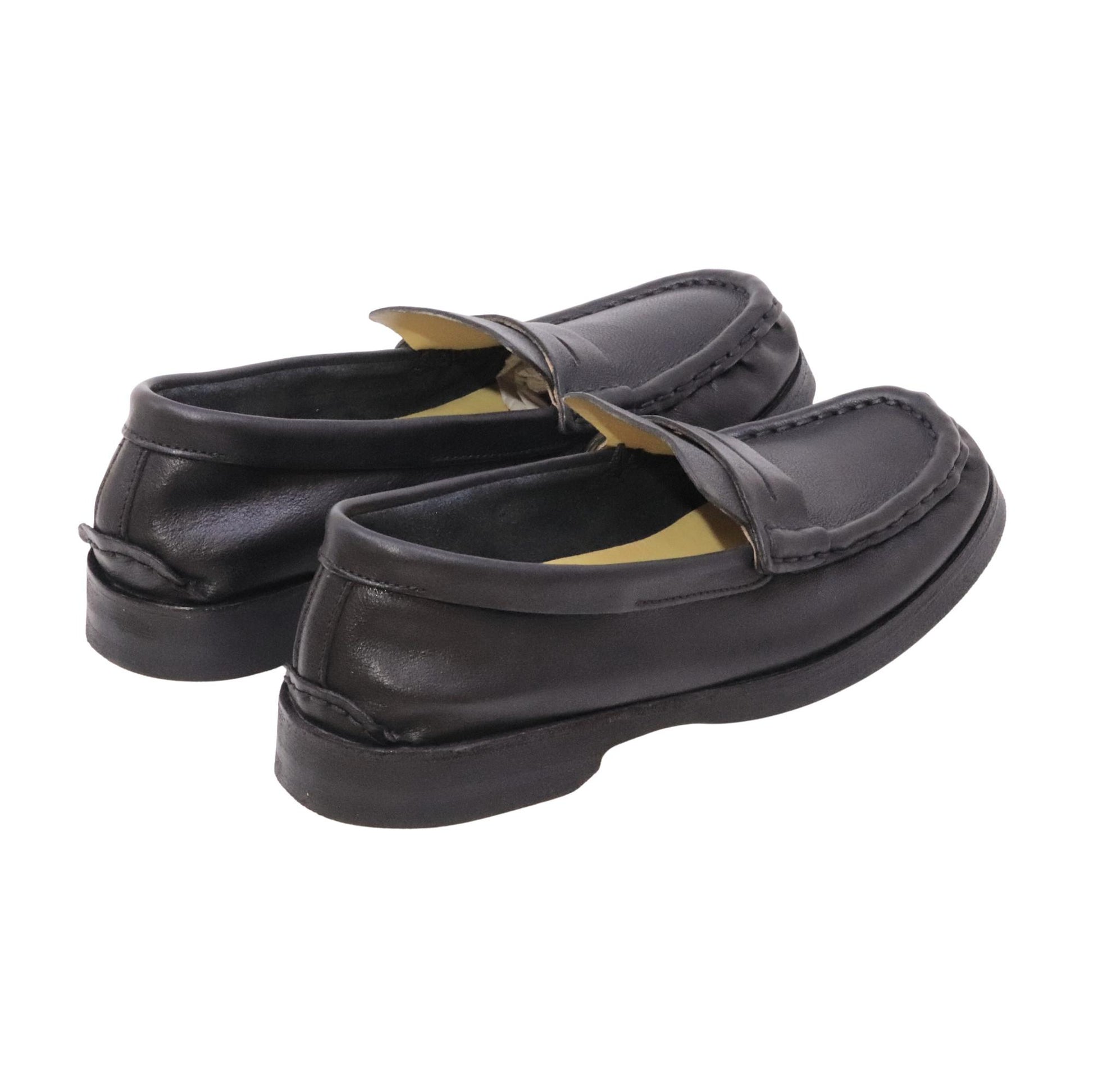 AS98 Benso Z58101 mocassino uomo in pelle nera con suola in gomma 