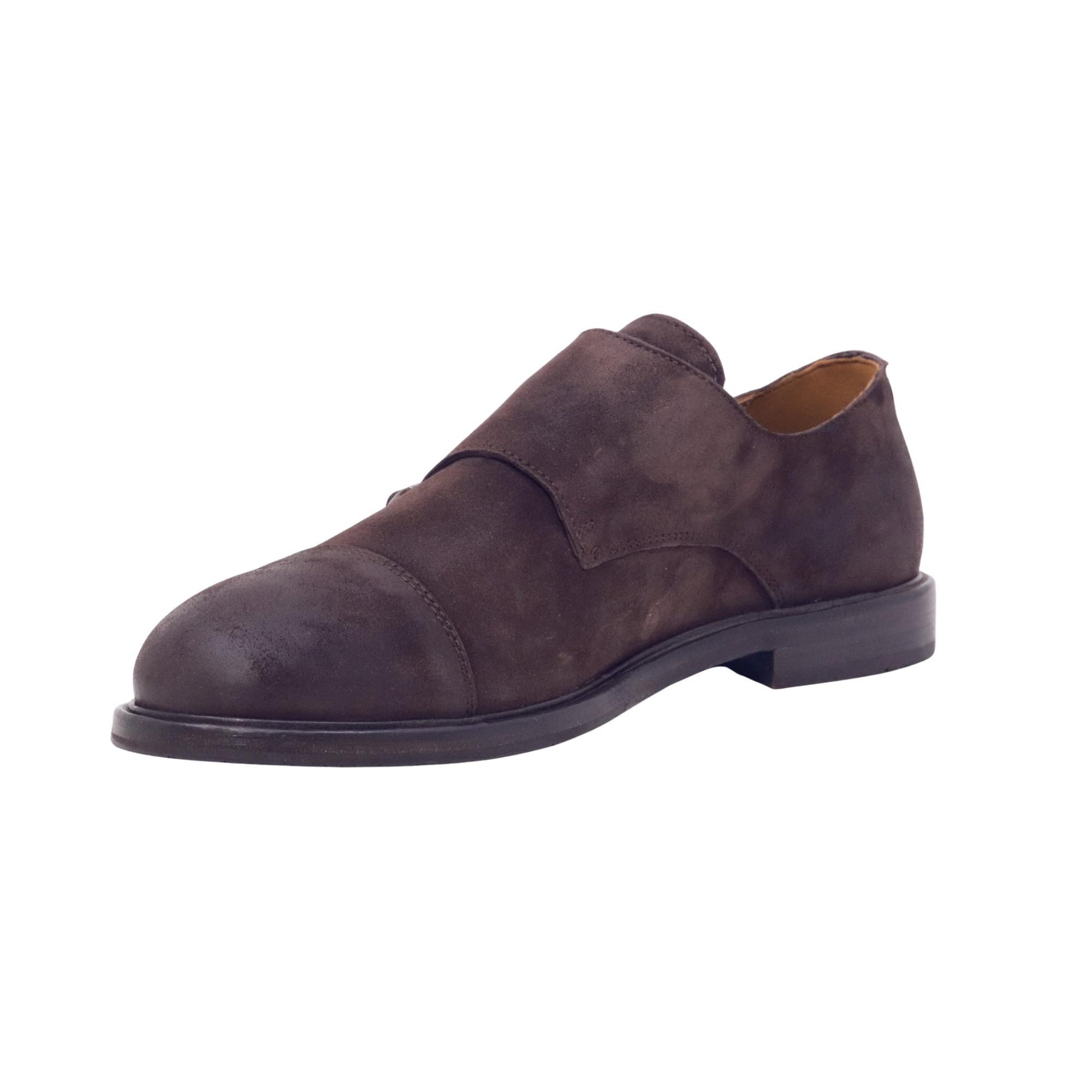 Ducanero 2980 Water scarpa doppia fibbia uomo in camoscio testa di moro 