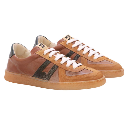 Moma 10601A sneaker uomo in pelle marrone 