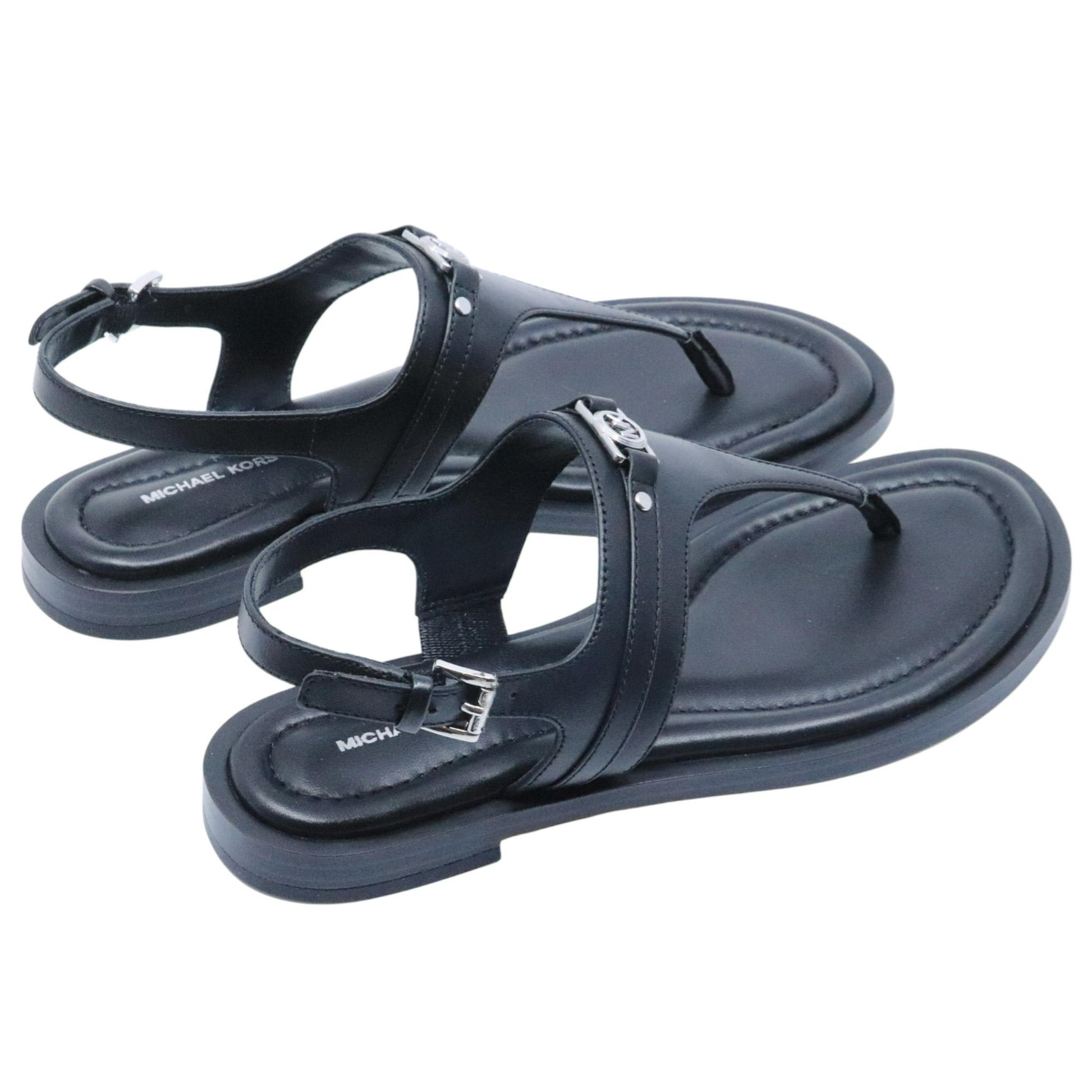 Sandalo infradito Michael Kors Mandy in pelle nera 