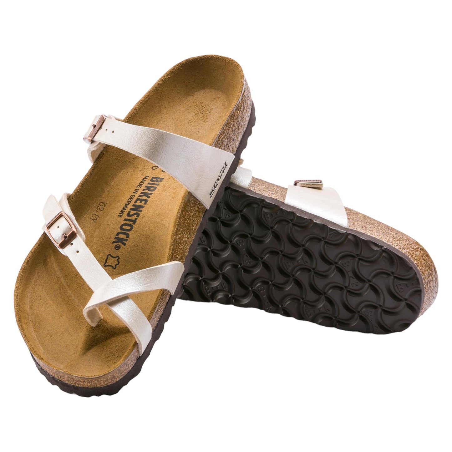 Birkenstock Mayari sandalo infradito donna bianco perla 