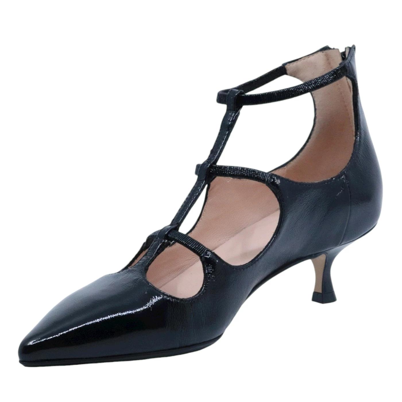 Décolleté donna Anna F 1376 in naplak nera 