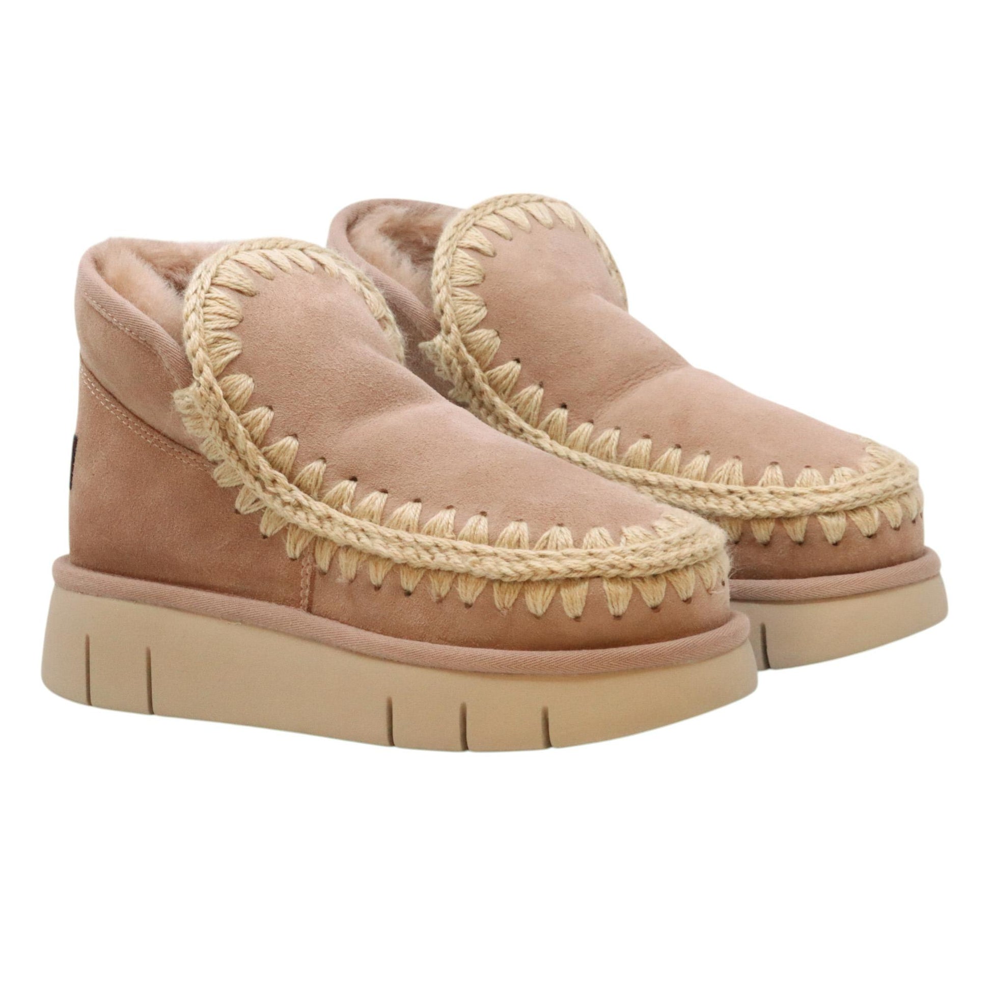 Mou Eskimo Bounce sneaker stivaletto donna in montone camel FW531009ACAM MOU