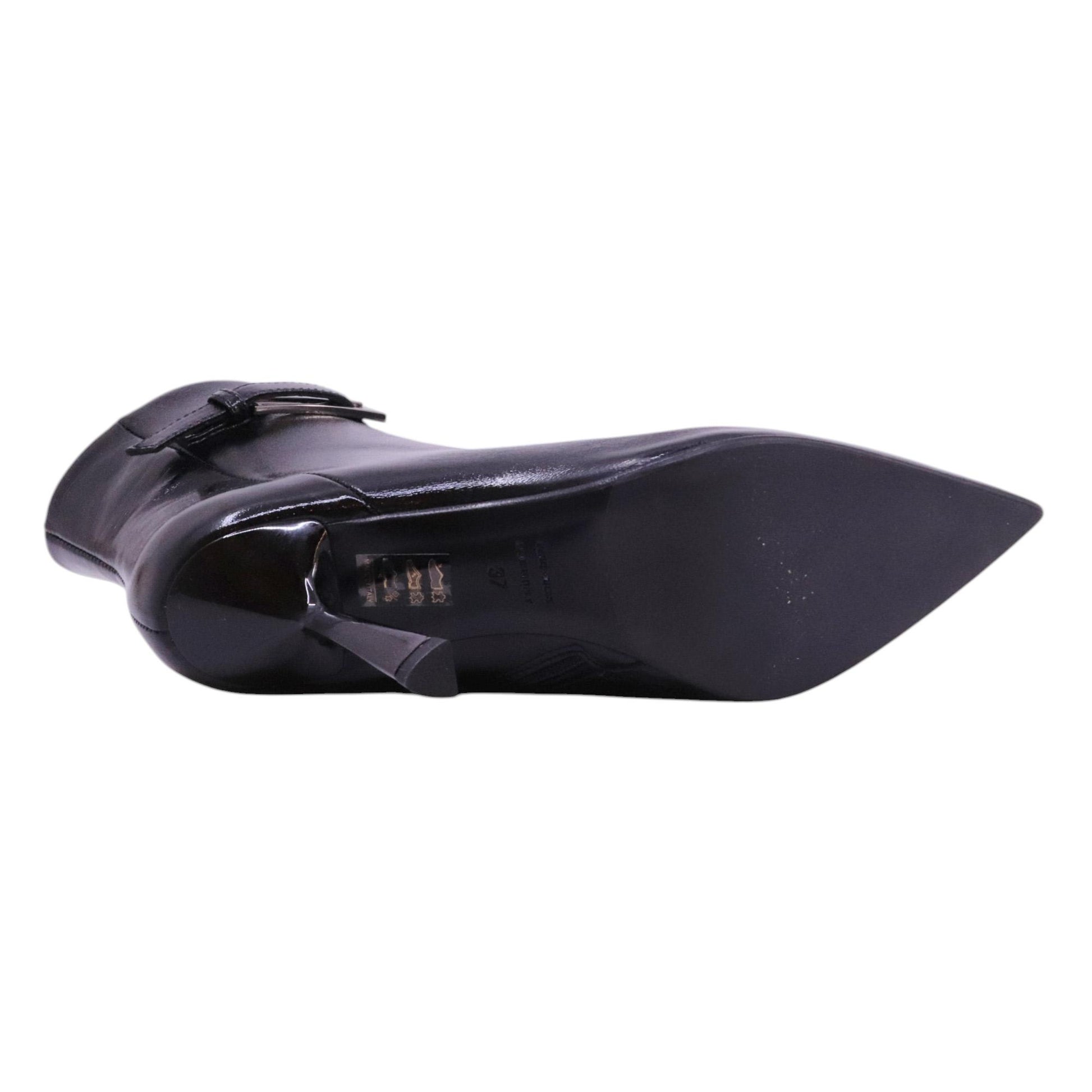 Chantal 2732 tronchetto donna pelle verlux nera 