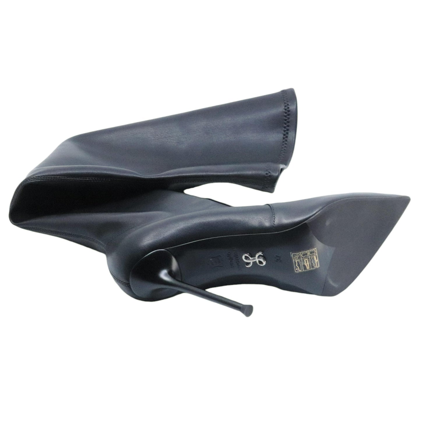 Stivale alto sopra il ginocchio Sergio Levantesi Lupa in pelle e tessuto elastico 