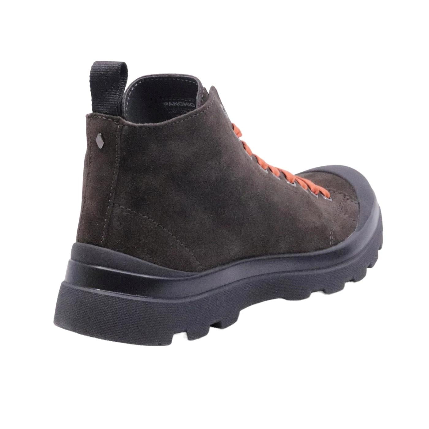 Polacchino uomo Panchic P03 in pelle scamosciata marrone ebano 