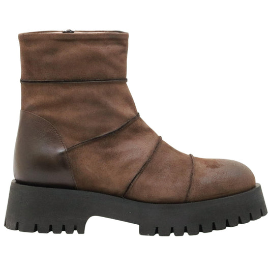 MLO Malloni Collins Turner P25I96005 stivaletto donna in pelle marrone 