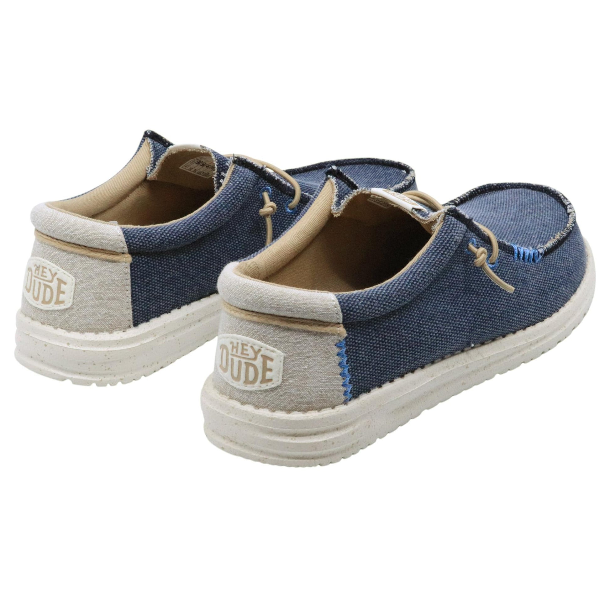 Hey Dude Wally Coastline Jute sneaker uomo in blu 
