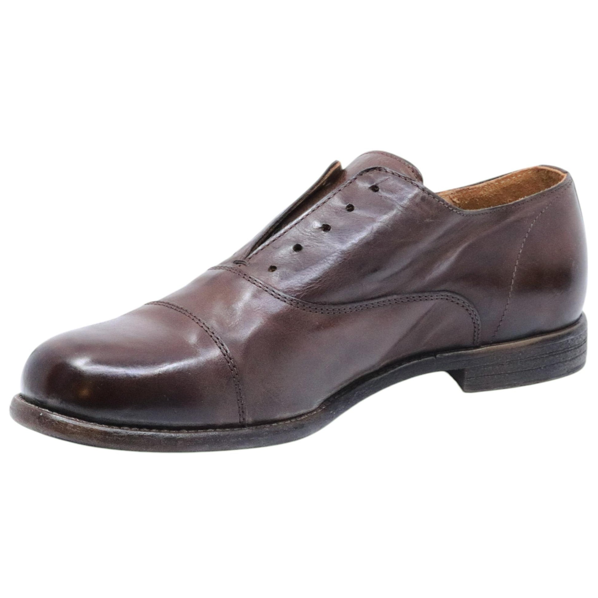 Scarpa uomo Moma 16403A in pelle marrone 