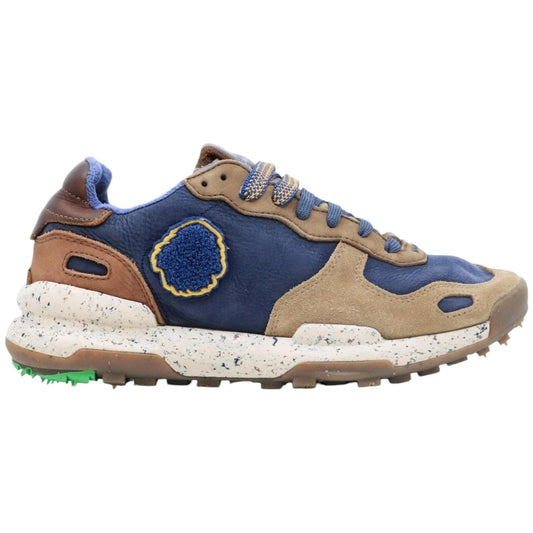 Satorisan Chacrona Premium sneaker uomo in pelle blu 
