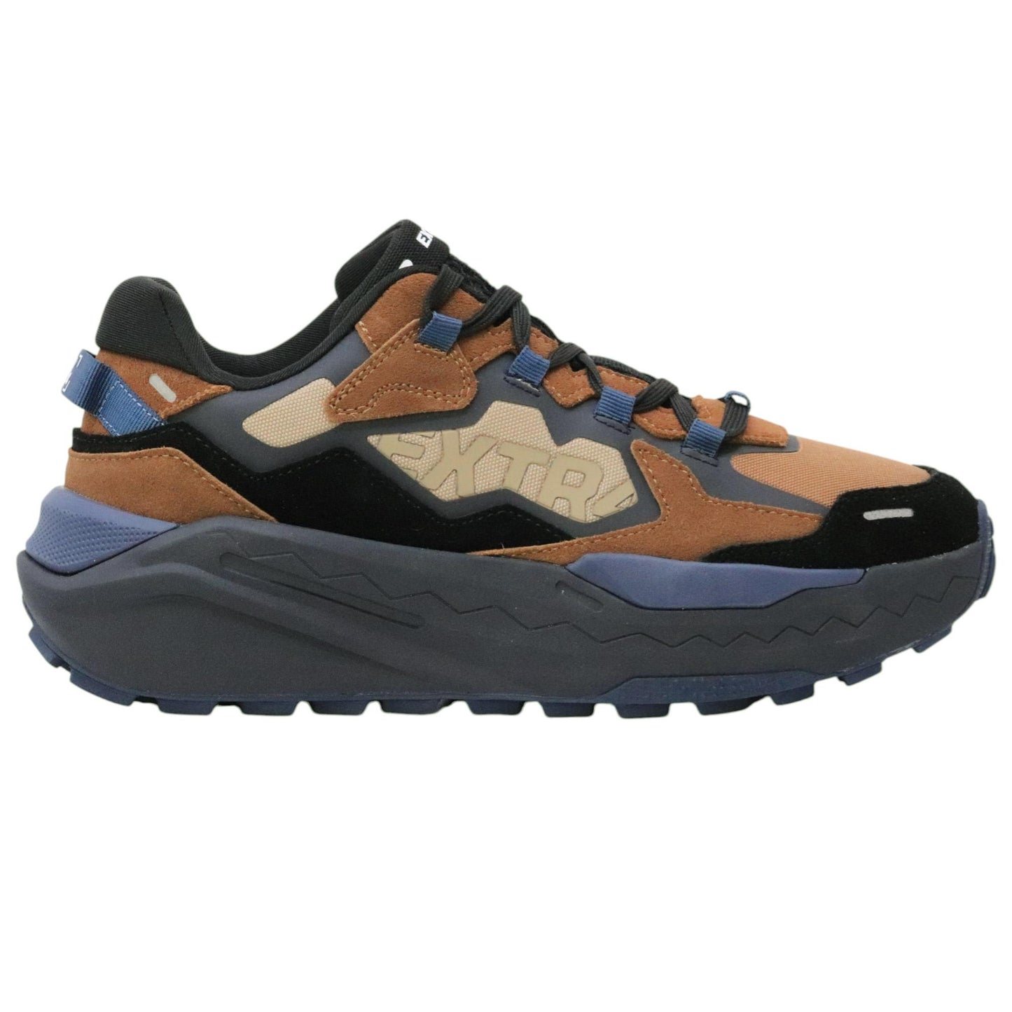 Extr4 Kaizen XL 1.04 sneaker uomo in suede e tessuto tecnico cuoio e nero 8701755TECNICOBEIG-CUOIO EXTR4