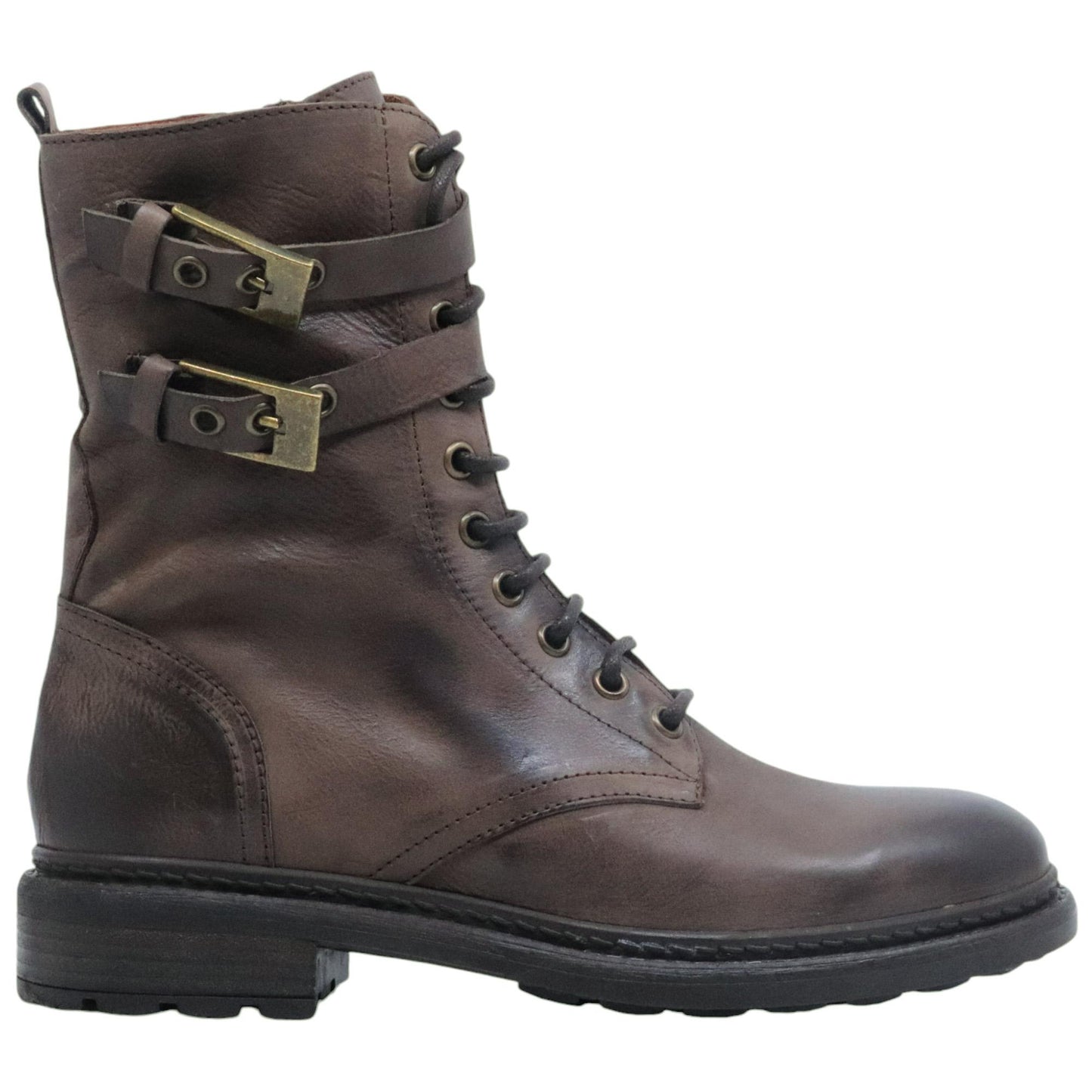 Stivaletto donna The Seller GD731 in pelle marrone 