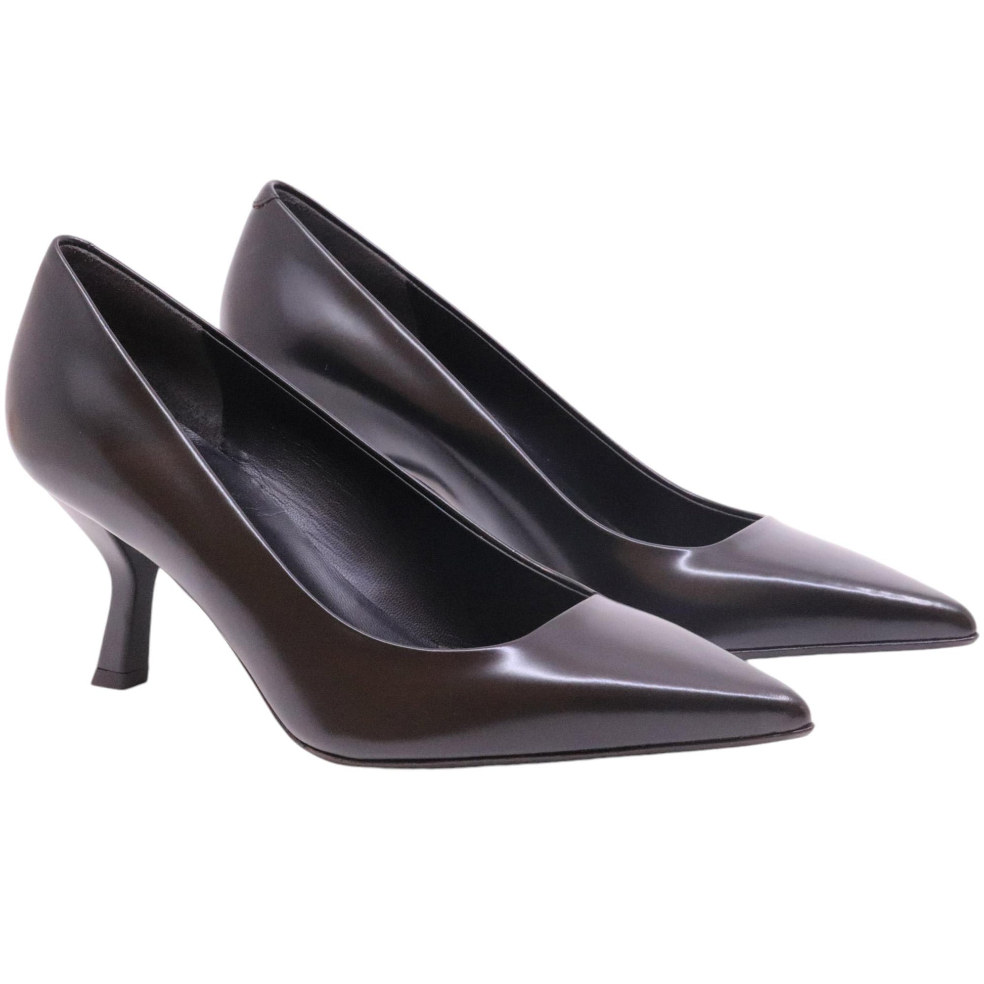 Décolleté donna Sergio Levantesi Kendra 5 in pelle nera 