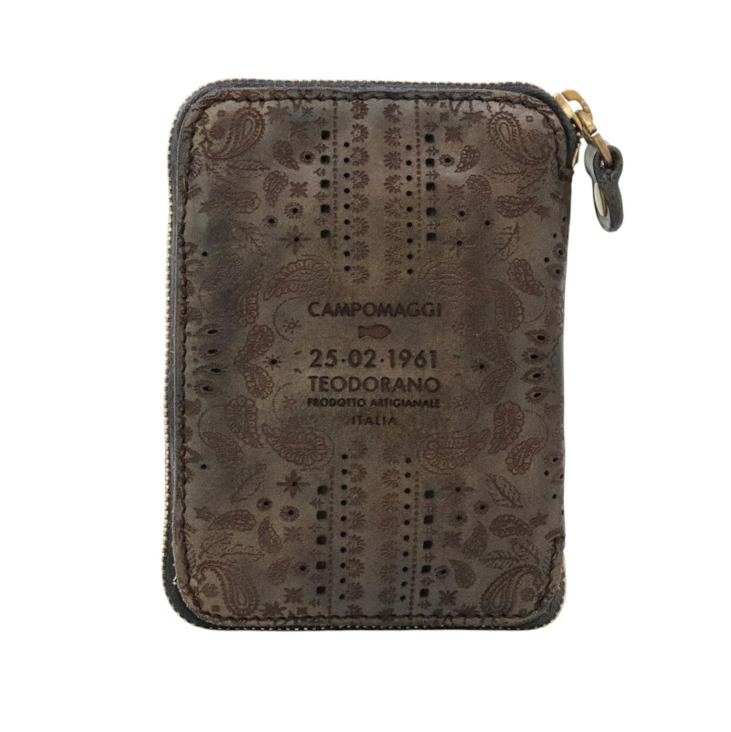 Campomaggi Classic portafoglio donna in pelle naturale testa di moro 