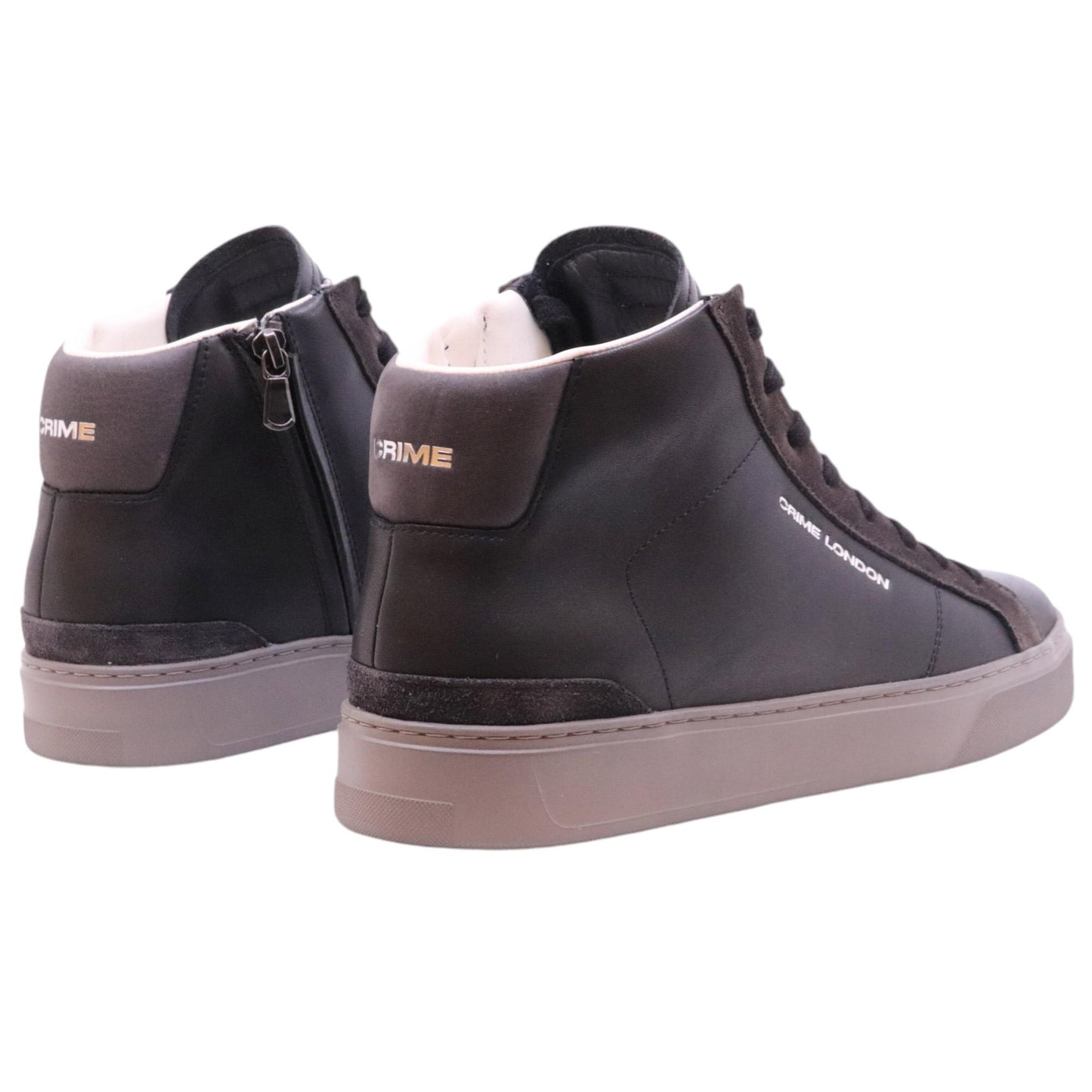 Crime London 15731 Blade High in pelle nera 