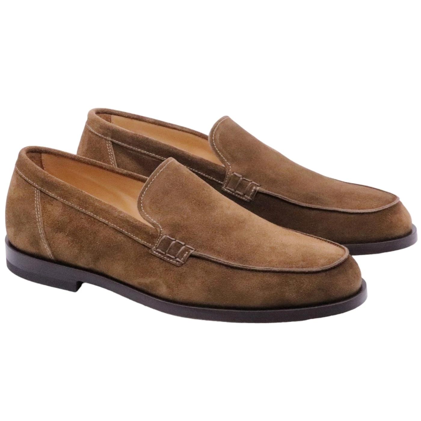 Mocassino uomo Mille 885 Glasgow in camoscio marrone sigaro 