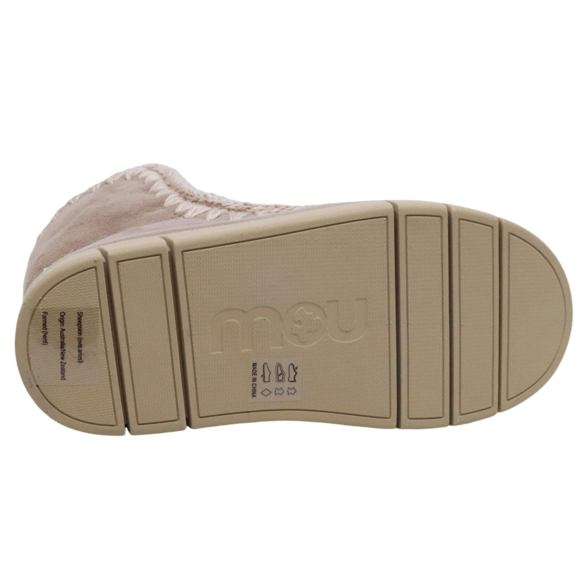 Mou Eskimo Bounce sneaker stivaletto donna in montone elephant grey 