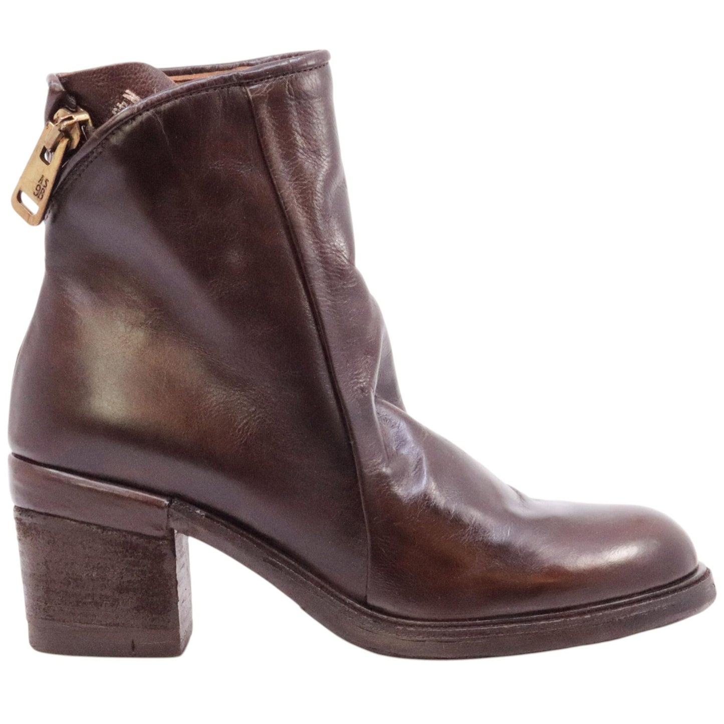 AS98 Jase A24208 stivaletto donna in pelle marrone fondente 