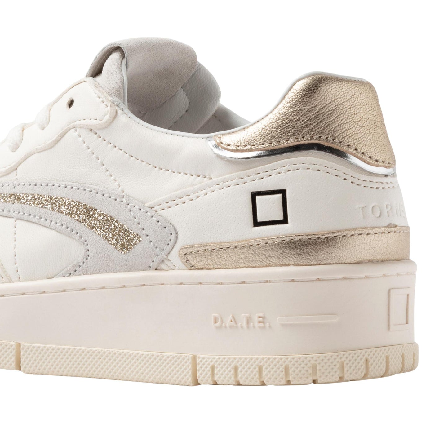 D.A.T.E. Torneo Pure Shiny Ivory TP-SH-IV sneaker donna 