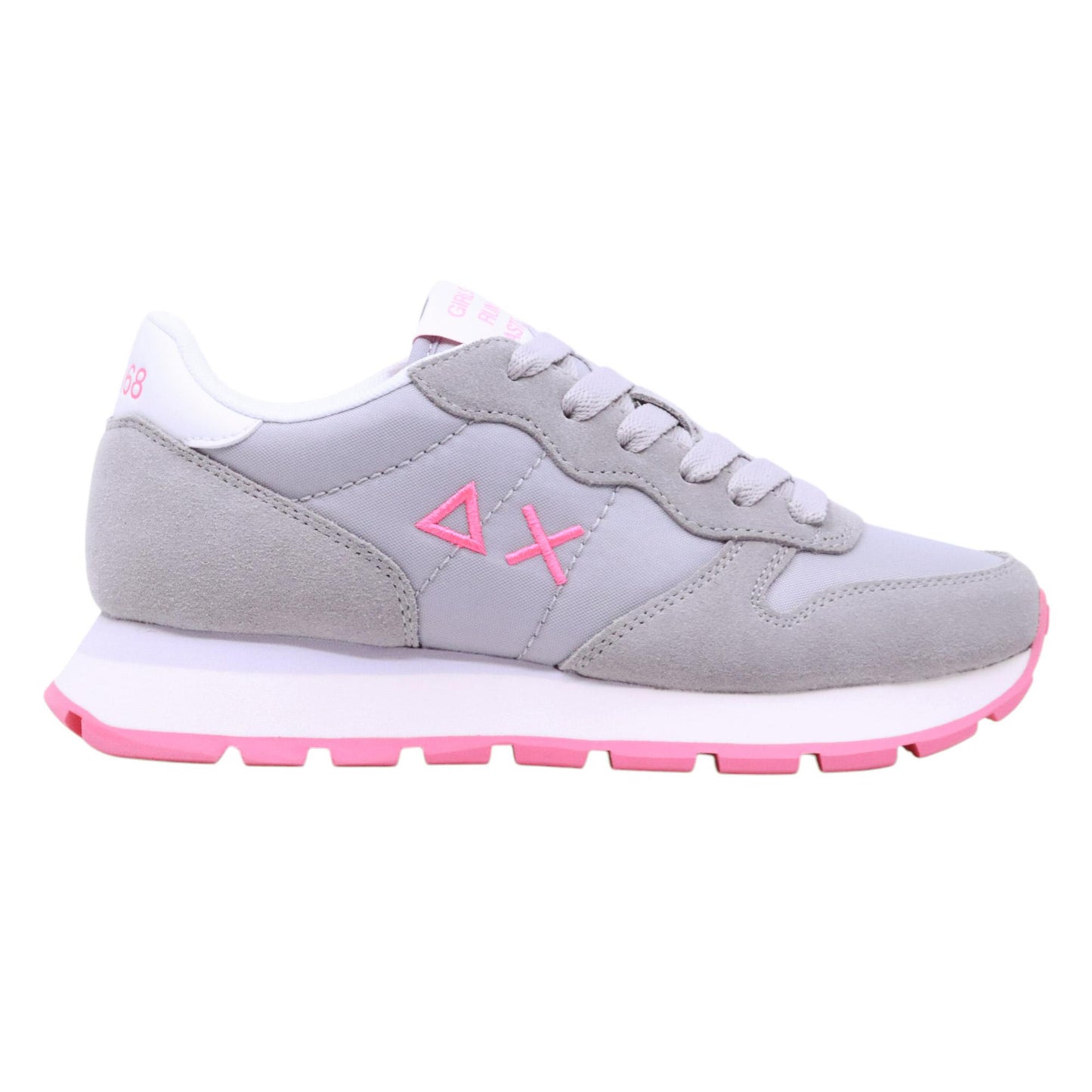 Sneaker donna Sun68 Ally Solid Nylon Z35201 in tessuto grigio 
