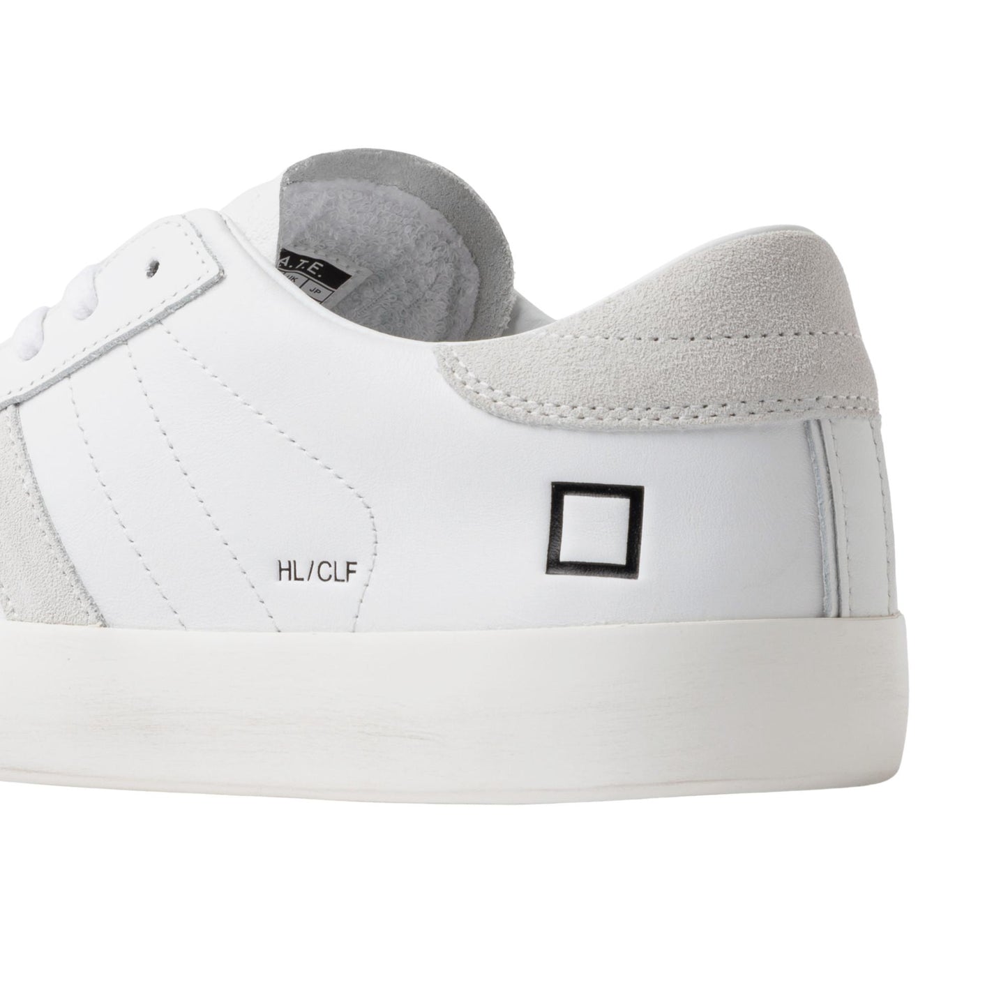 D.A.T.E. Hill Low Calf HL-CA-WH sneaker uomo in pelle bianca 