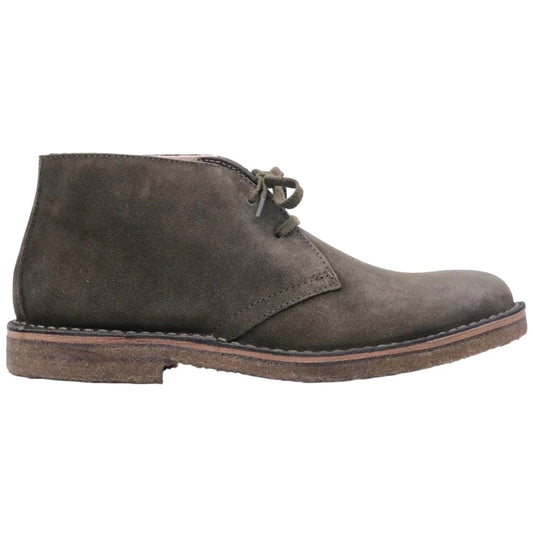 Stivaletto a polacchino Astorflex realizzato in pella scamosciata di colore verde scuro 