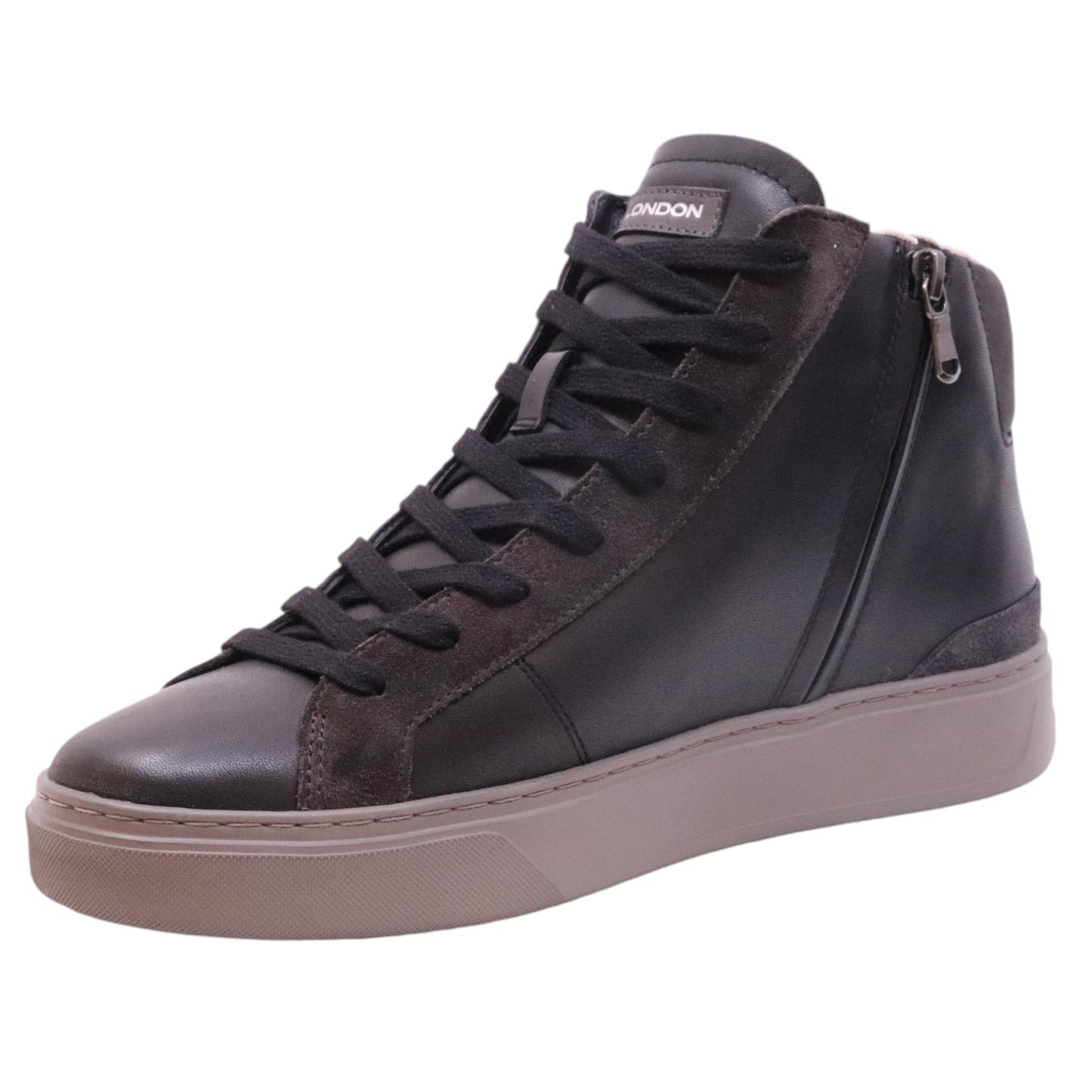 Crime London Blade High 15731 in pelle nera 