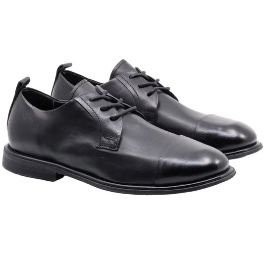AS98 Antol U97105 scarpa allacciata uomo in pelle nera 