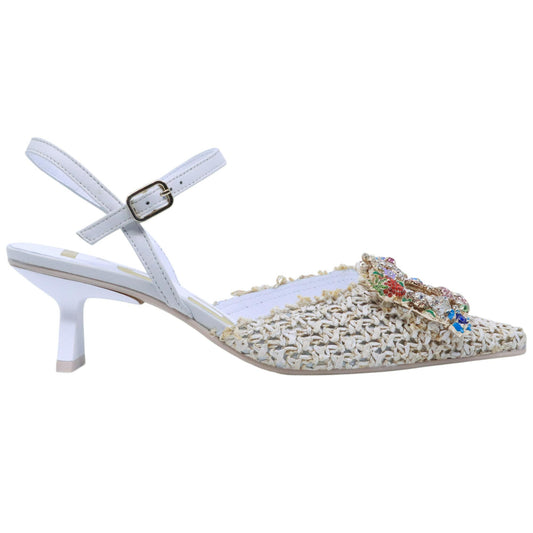 Ras 8031 slingback donna in corda beige sabbia 