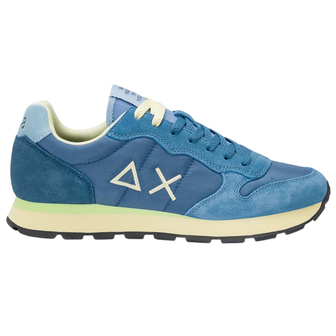 Sneaker uomo Sun68 Tom Multicolor Z35108 in tessuto azzurro avio 