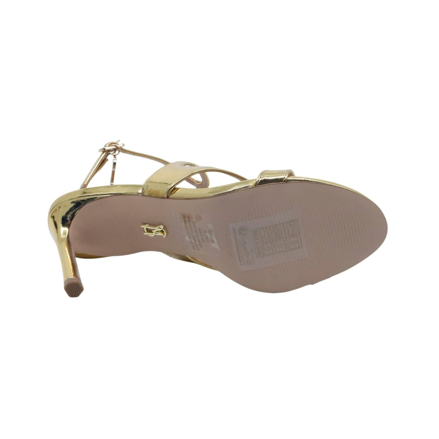 Steve Madden Gracia sandalo oro lucido con tacco 8,5 cm 