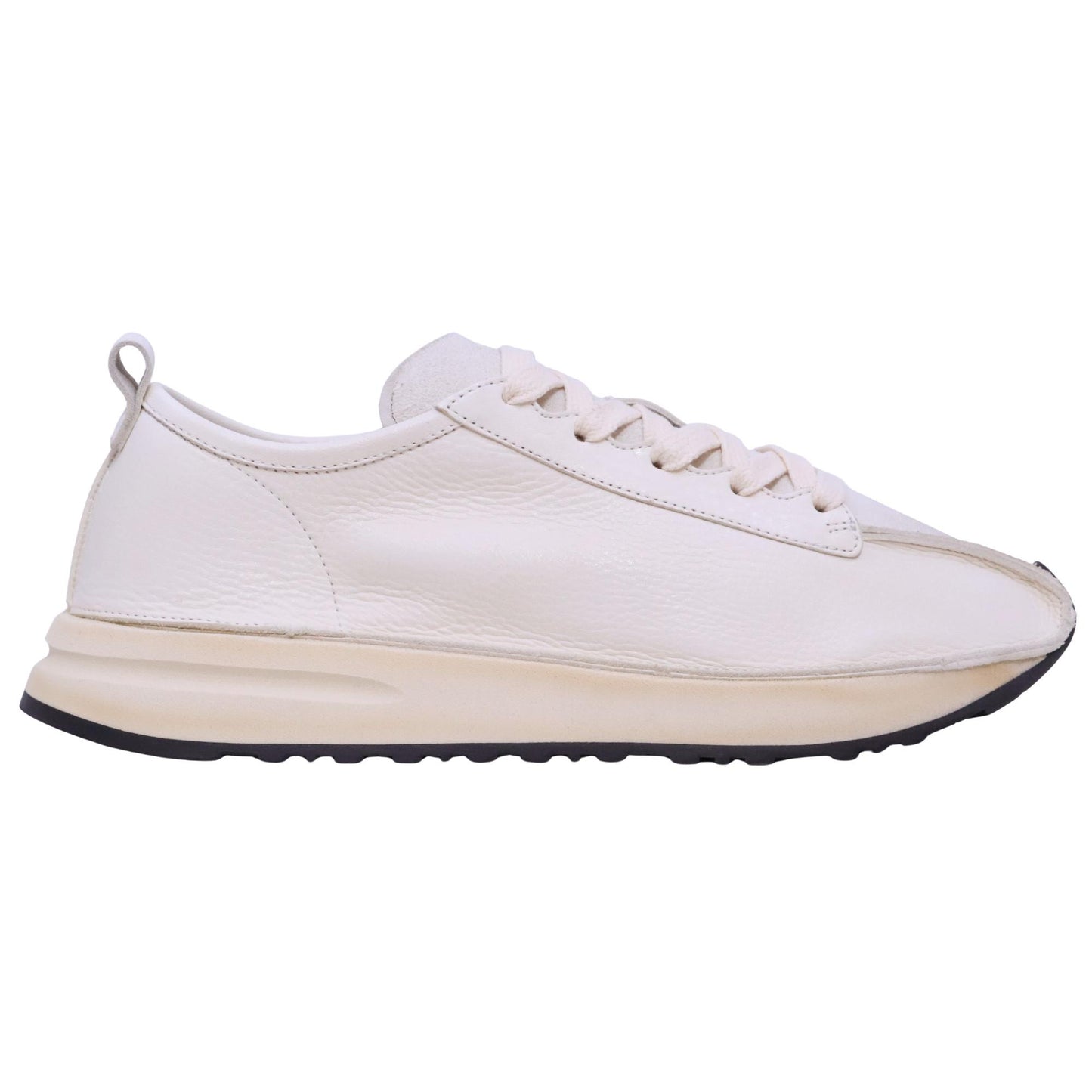 MOMA 11501 Arizona White sneaker uomo in pelle bianca casual Made in Italy 