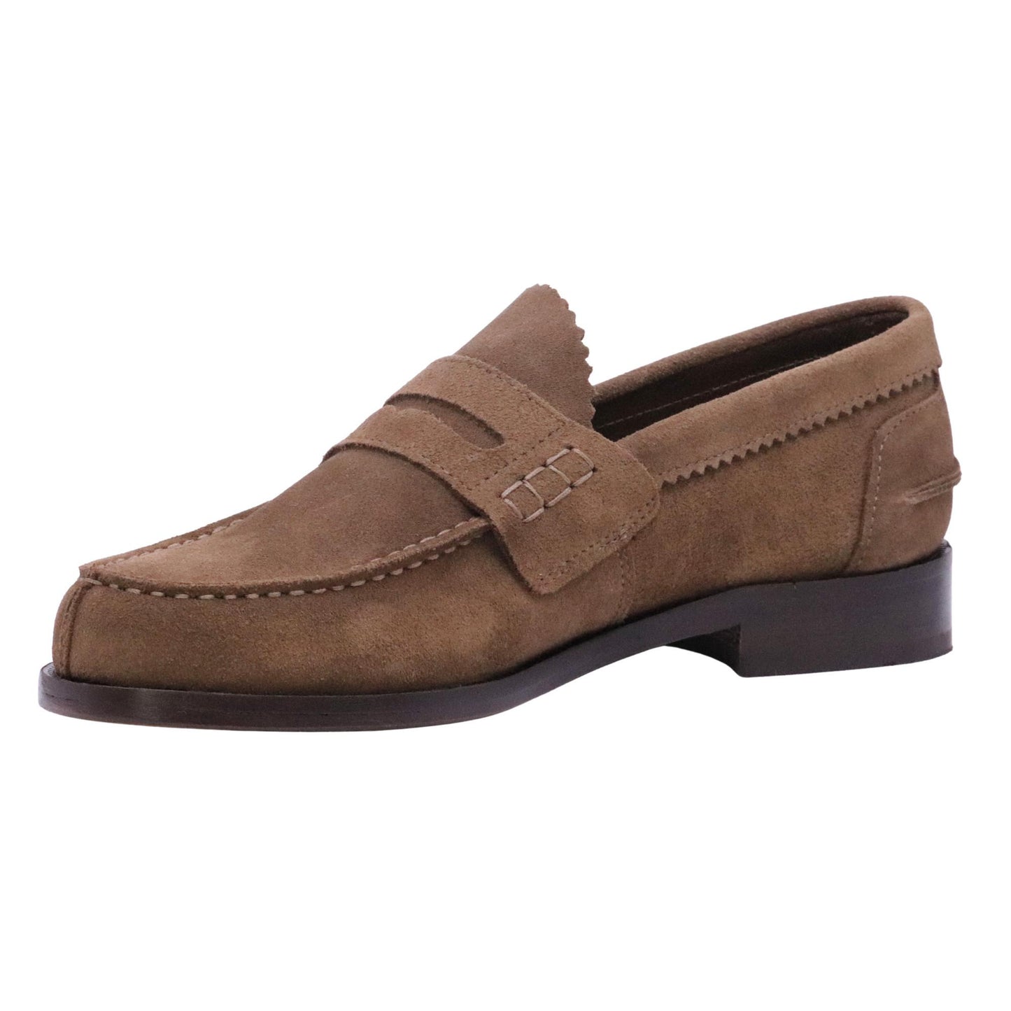 Saxone of Scotland 1000540 mocassino uomo in suede taupe 