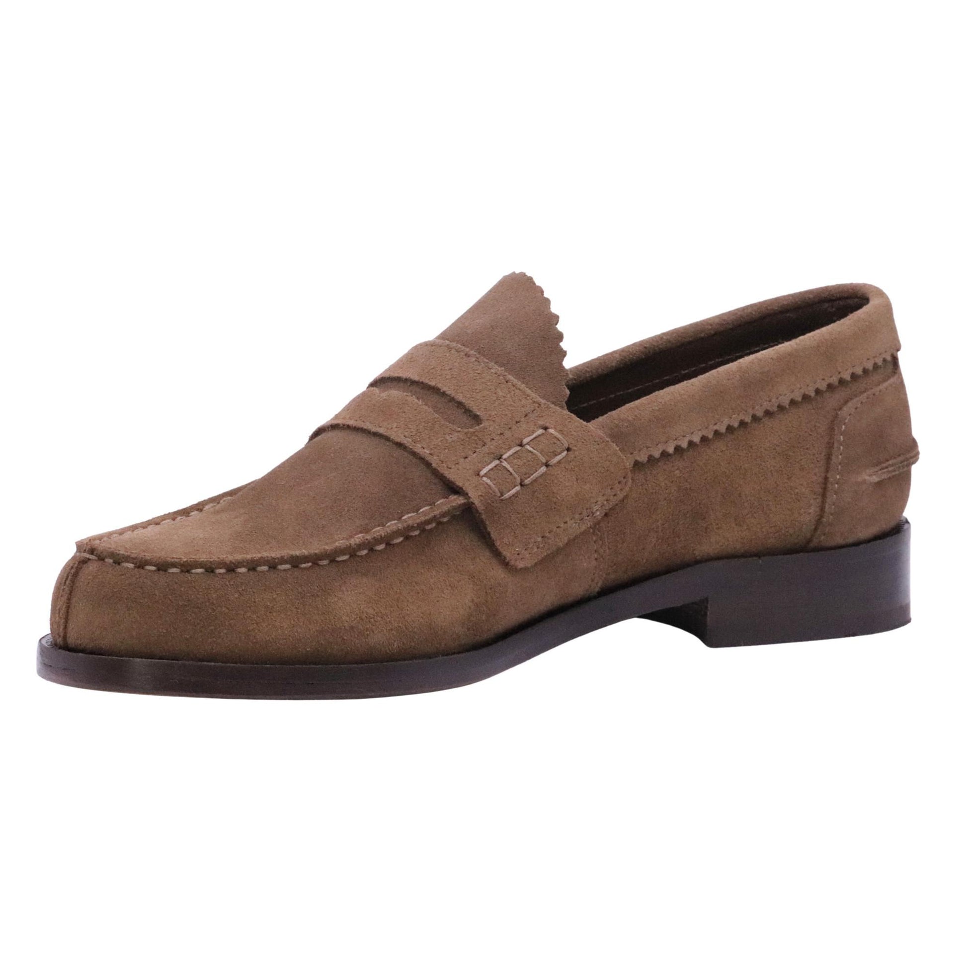Saxone of Scotland 1000540 mocassino uomo in suede taupe 