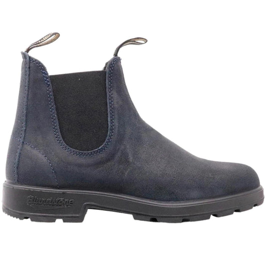 Blundstone 1912 chelsea boot uomo in camoscio cerato blu 