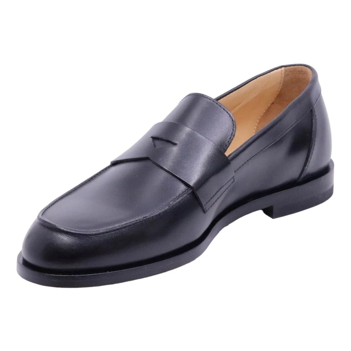 Mocassino uomo Mille 885 Milton in pelle nera 