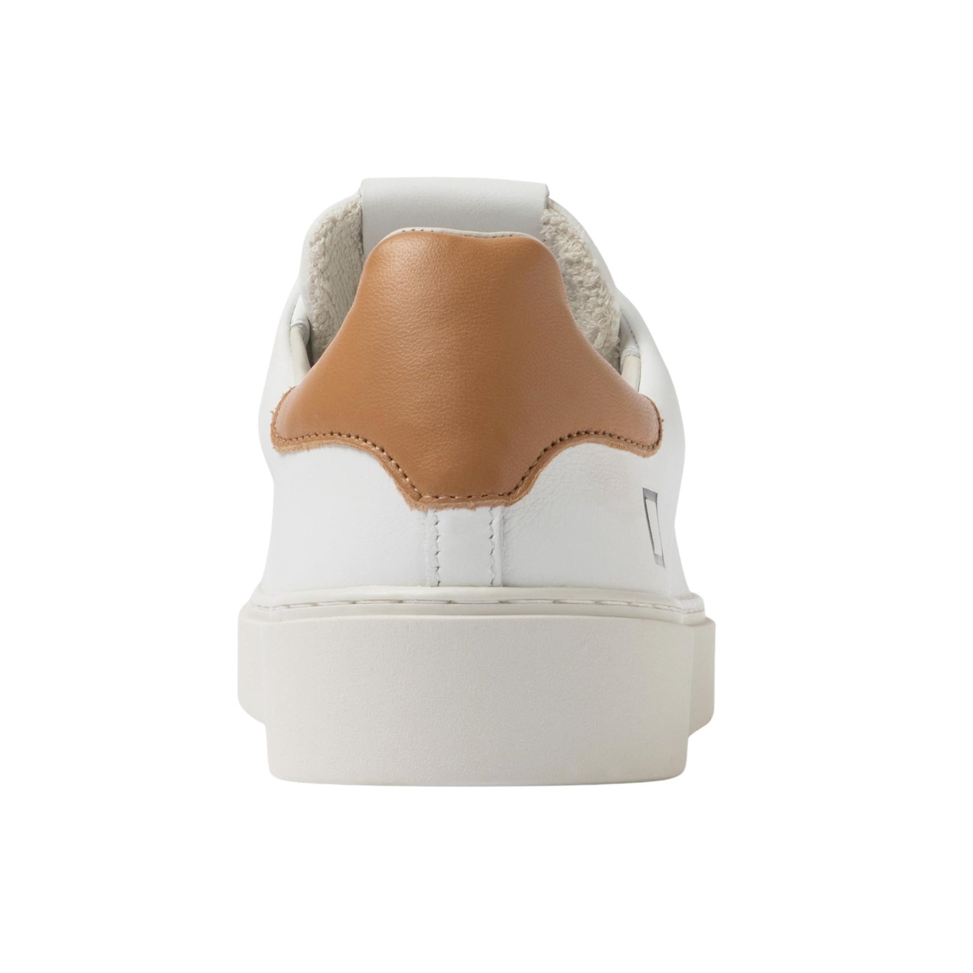 D.A.T.E. Levante Calf LV-VA-WI sneaker uomo in pelle bianca con dettaglio cuoio 