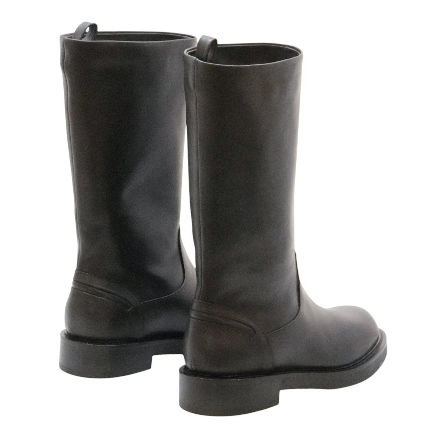 The Seller MW559 stivaletto donna in pelle nera senza zip 