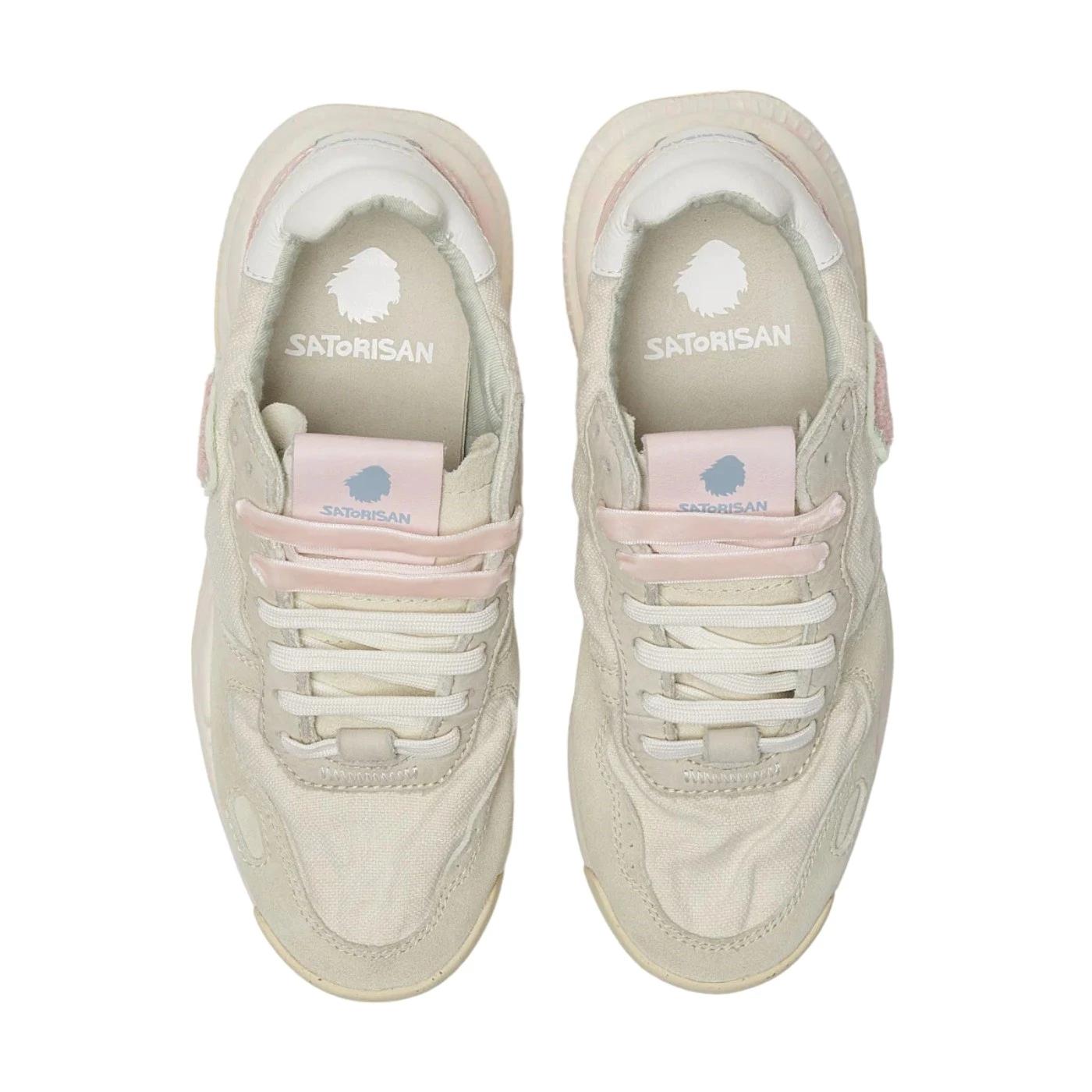 Satorisan Chacrona Linen sneaker donna in lino bianco 