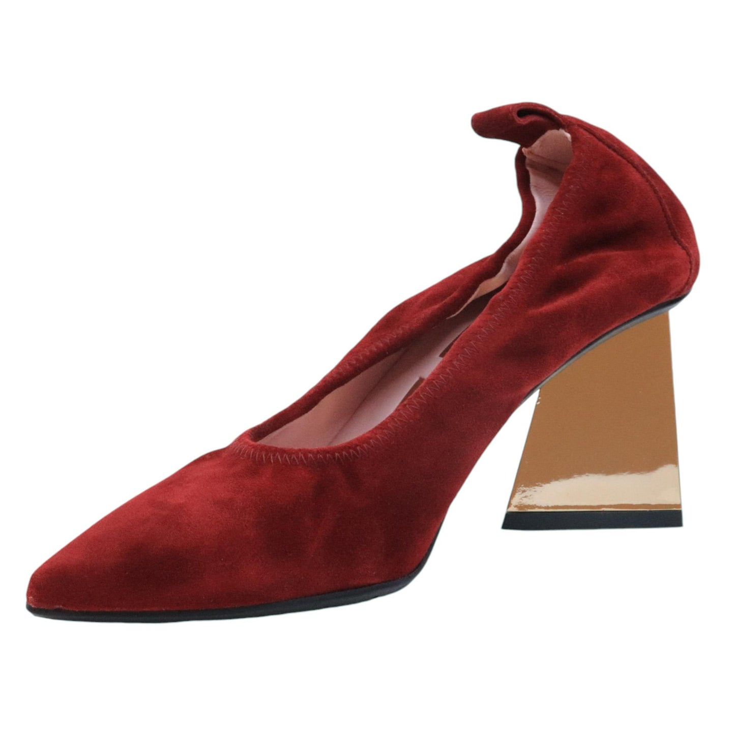 Ras 7728 decolletè da donna in camoscio rosso 