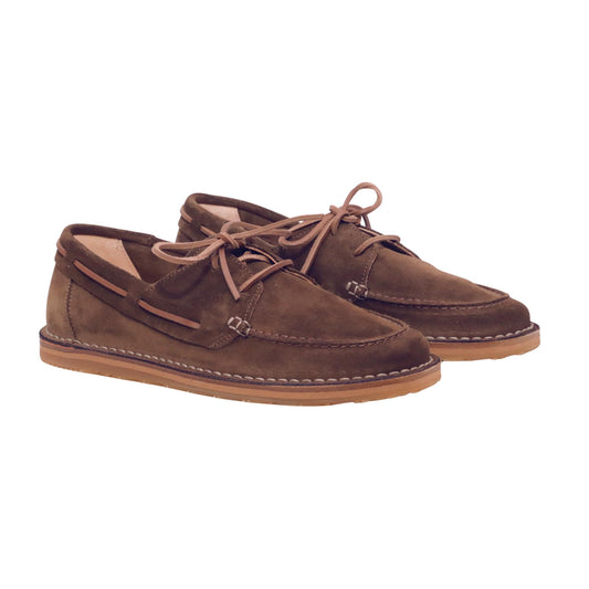 Astorflex Dockflex scarpa da barca uomo in camoscio dark khaki 
