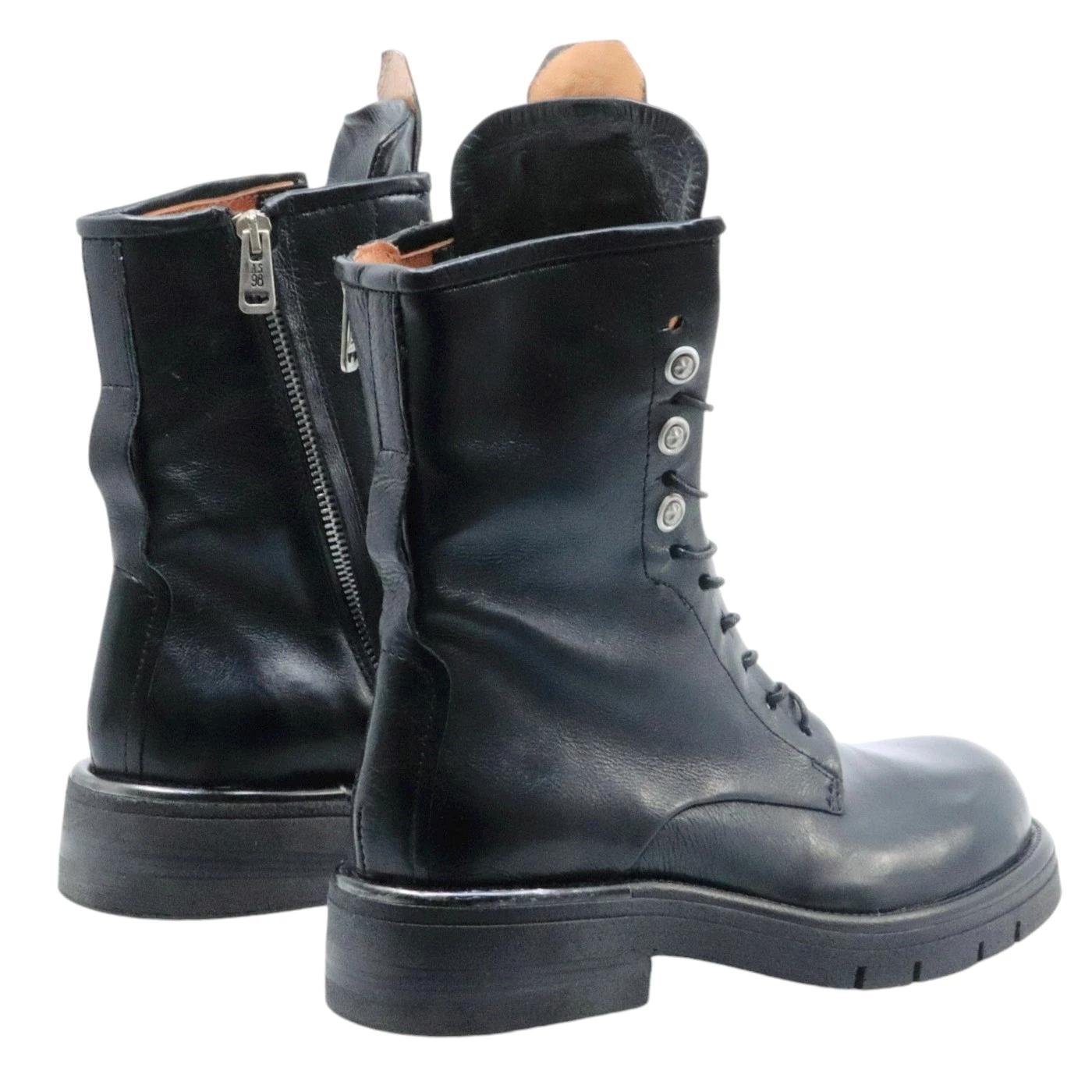 Anfibio donna AS98 B81201 in pelle nera 