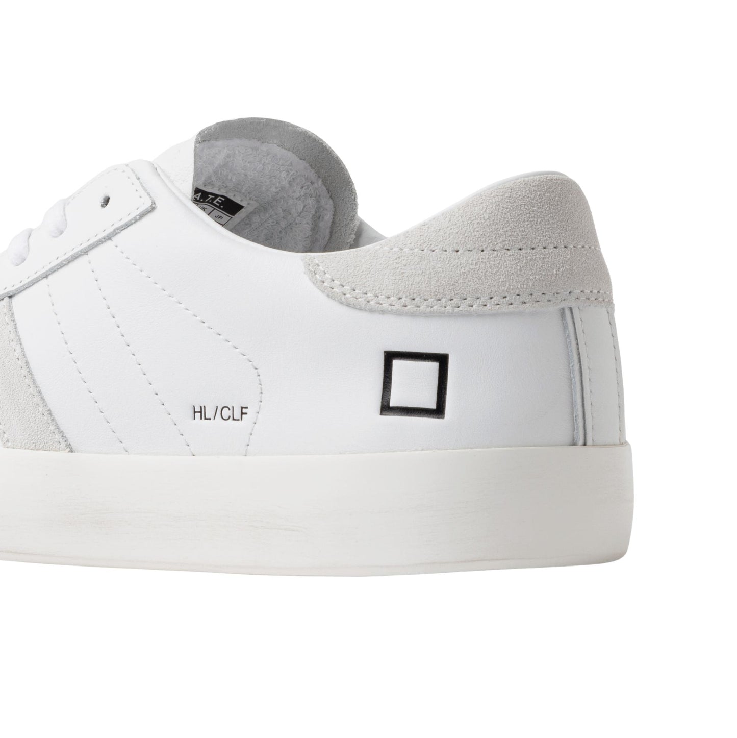 D.A.T.E. Hill Low Calf HL-CA-WH sneaker donna in pelle bianca 