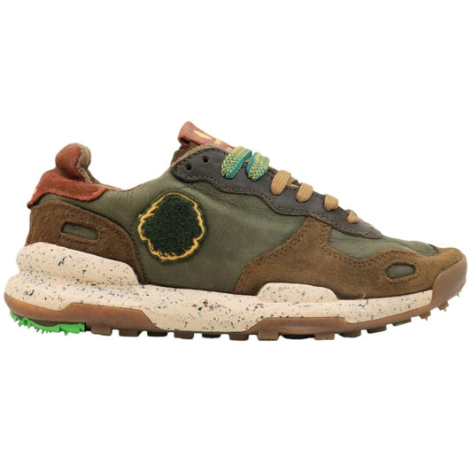 Satorisan Chacrona Premium sneaker uomo in pelle verde 