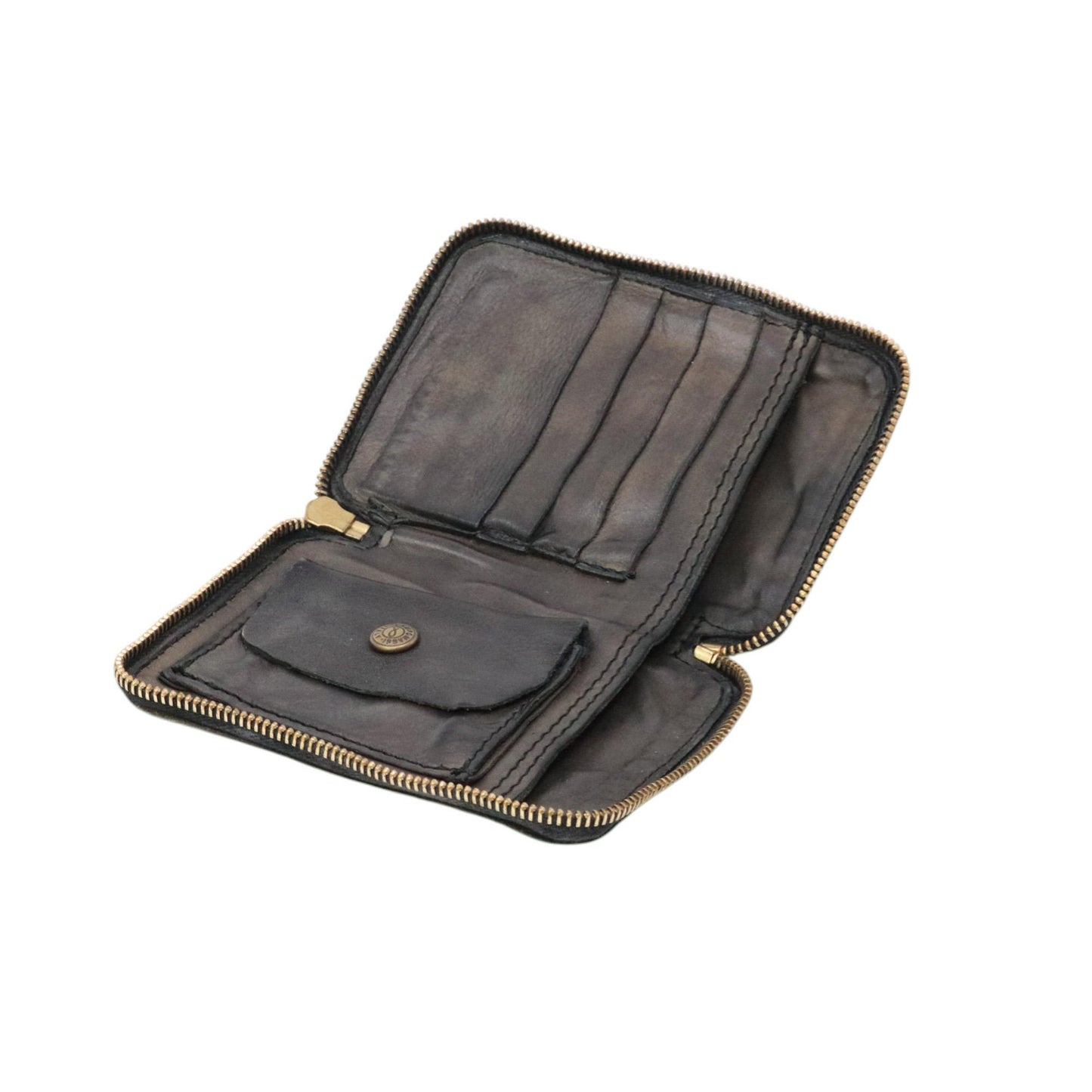 Campomaggi Classic portafoglio donna in pelle naturale testa di moro C002060NDX2868C1501 CAMPOMAGGI