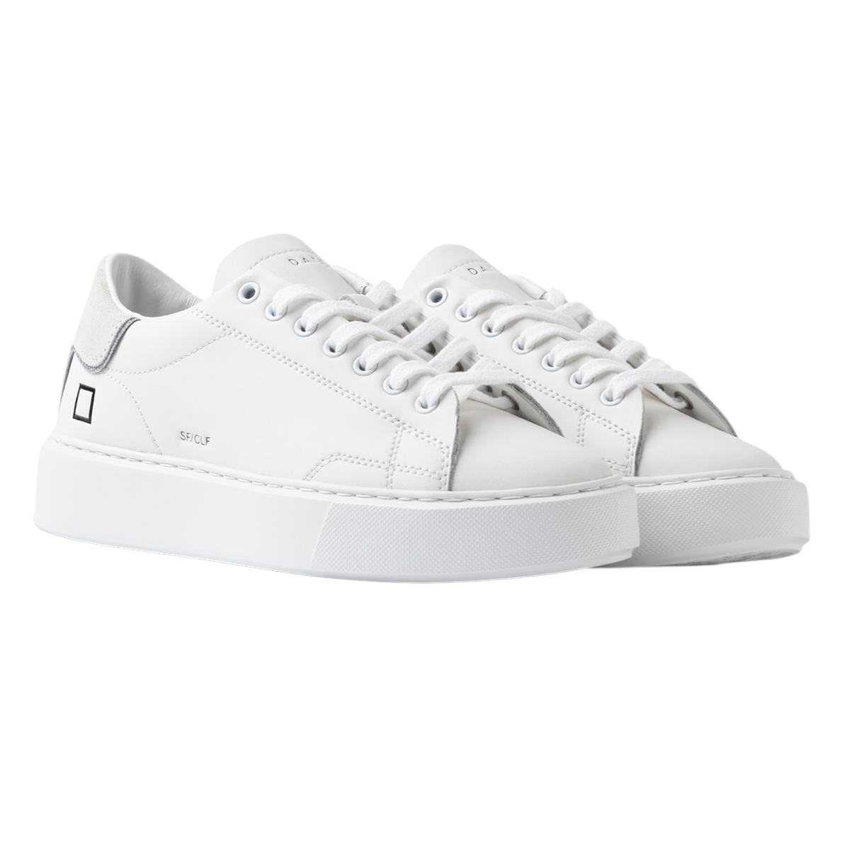 DATE Sfera Calf White SF CA WH sneaker donna in pelle bianca molto morbida 